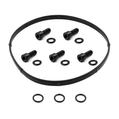 حشية غطاء ديربي 17369-06 و5 قطع من مسامير التيتانيوم السوداء 1062 و3 قطع #11105 حلقة دائرية in Kuwait