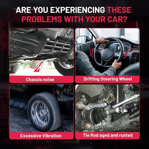 طقم التوجيه والتعليق BDFHYK 8 قطع متوافق مع Toyota Sienna 2011-2020، 2 * قضيب ربط داخلي EV801518 + 2 * قضيب ربط خارجي ES800997/ES800998 + 2 * رابط شريط التثبيت K750574 + 2 * غطاء غبار in Kuwait