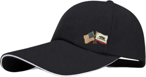 الولايات المتحدة الأمريكية وولاية كاليفورنيا عبرت مزدوجة العلم التلبيب دبابيس صغيرة صغيرة جمهورية كاليفورنيا الصداقة شارة دبوس، 4PCS in Kuwait