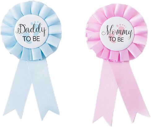 زينة الحفلات التي تكشف عن الجنس، قطعتان من دبابيس شارة الصفيح، تكشف عن الجنس in Kuwait