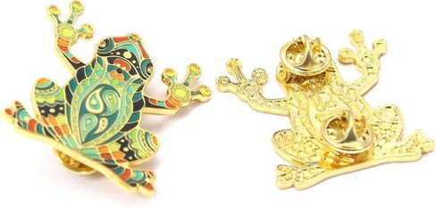 Enamel Pin - Mandala Frog. Collector’s Edition, Durable & Stylish Souvenir Pin for Backpacks, Jackets, Hats, and Accessories in Saudi Arabia