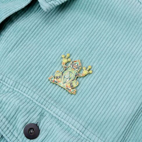 Enamel Pin - Mandala Frog. Collector’s Edition, Durable & Stylish Souvenir Pin for Backpacks, Jackets, Hats, and Accessories in Saudi Arabia