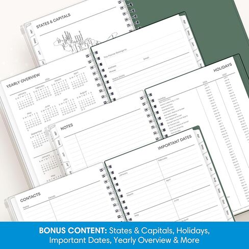 Blue Sky 2026-2027 Weekly and Monthly Academic Year 15 Month Planner Calendar, April 2026 - June 2027, 5" x 8", Flexible Cover With Zip Pouch, Wirebound, Storage Pocket, Seychelle in Saudi Arabia