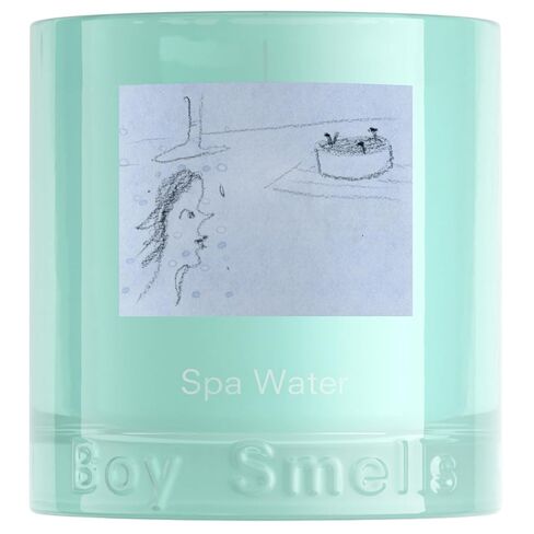 شمعة معطرة بماء السبا من بوي سيميلز - 8.5 أونصة - الجريب فروت الوردي والأوكالبتوس وخشب الصندل - شمعة شمع الصويا المائية الطازجة in Saudi Arabia