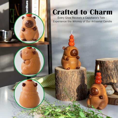 Capybara Vegetable Wax Candle in Kuwait