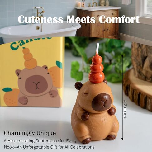 Capybara Vegetable Wax Candle in Kuwait