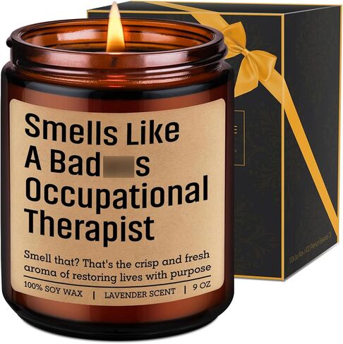 LEADO Candle, Occupational Therapist Gifts - Occupational Therapy Gifts for Women, Men - Funny Appreciation, OT Month, Graduation, Mothers Day, Birthday, OT License Present for School Student, Grad in Kuwait