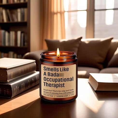 LEADO Candle, Occupational Therapist Gifts - Occupational Therapy Gifts for Women, Men - Funny Appreciation, OT Month, Graduation, Mothers Day, Birthday, OT License Present for School Student, Grad in Kuwait