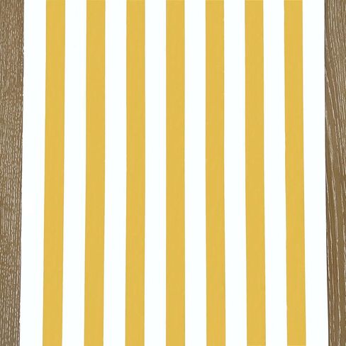 Disposable Marigold Striped Table Runner - Paper Table Runner Roll for Parties or Weddings - American Made in Kuwait