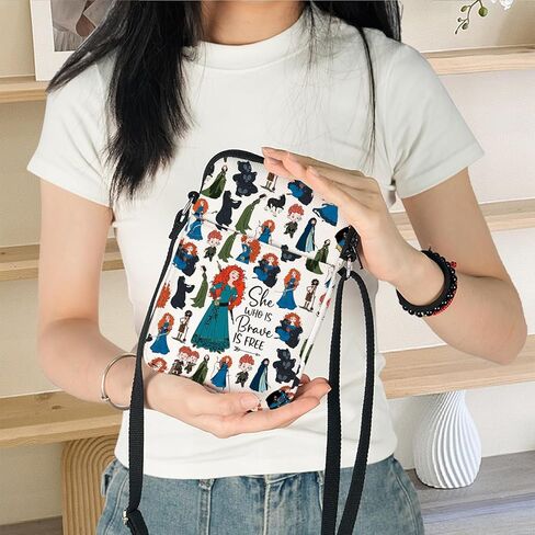 KEYCHIN Princess Bow Arrow Crossbody Bag Princess Movie Fan Gifts She Who Is Brave Is Free Shoulder Bag Fairytale Gifts in Saudi Arabia