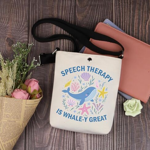 Lywjyb Birdgot Speech Therapy Crossbody Bag Speech Pathologist Gift SLP Speech Language Pathologist Gift in Saudi Arabia
