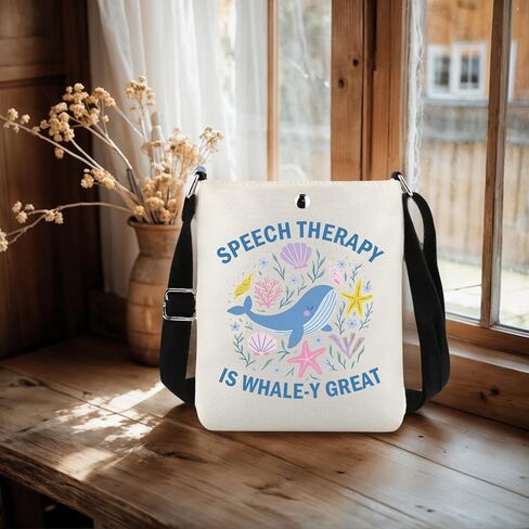 Lywjyb Birdgot Speech Therapy Crossbody Bag Speech Pathologist Gift SLP Speech Language Pathologist Gift in Saudi Arabia
