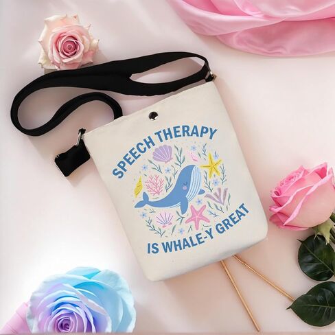 Lywjyb Birdgot Speech Therapy Crossbody Bag Speech Pathologist Gift SLP Speech Language Pathologist Gift in Saudi Arabia