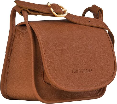 Longchamp "Le Foulonne Small Leather Crossbody Bag, Caramel in Kuwait