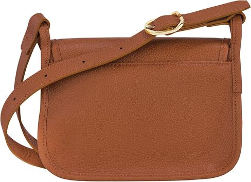 Longchamp "Le Foulonne Small Leather Crossbody Bag, Caramel in Kuwait