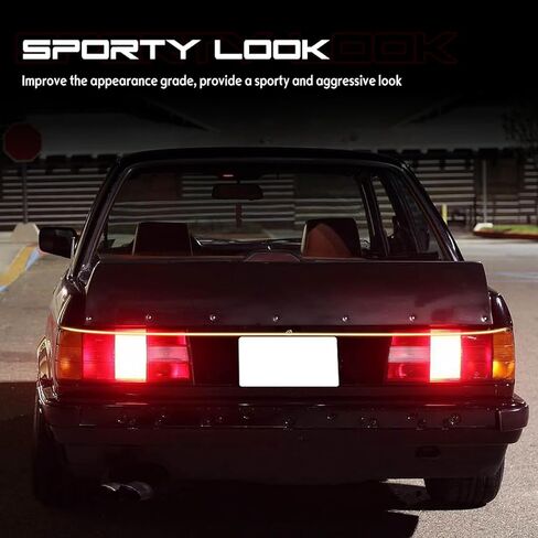 Ducktail Trunk Spoiler, Compatible with 1984-1992 BMW E30 3 Series, RB Style Flexible Polyurethane(PU) Rear Trunk Tail Lid Racing Spoiler Wing, Unpainted Black in Kuwait