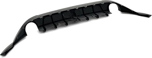 Rear Lip Bumper Diffuser Compatible with 2014-2017 Golf 7 MK7 GTI GTD TSI with Brake LED Glossy Black Style ﻿ in Kuwait