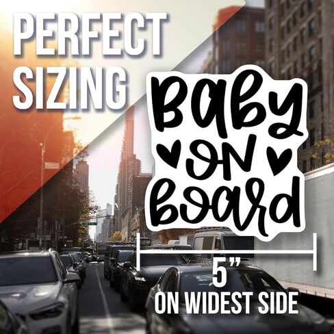 Baby on Board Magnet - Cute Car Accessory Magnet - Baby Safety Sign - Removable Car Magnet - Baby Travel Sign - Family Car Decor Decorative Magnet AAMT0906 in Kuwait