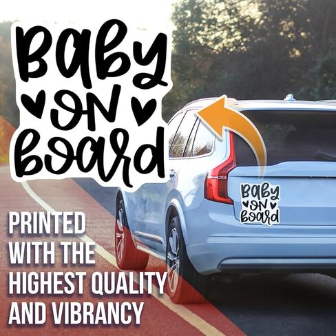 Baby on Board Magnet - Cute Car Accessory Magnet - Baby Safety Sign - Removable Car Magnet - Baby Travel Sign - Family Car Decor Decorative Magnet AAMT0906 in Kuwait