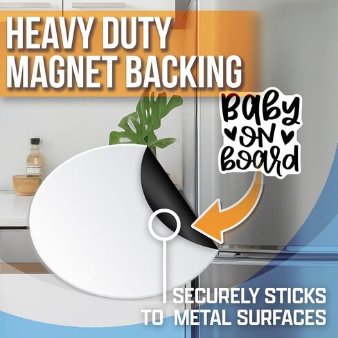 Baby on Board Magnet - Cute Car Accessory Magnet - Baby Safety Sign - Removable Car Magnet - Baby Travel Sign - Family Car Decor Decorative Magnet AAMT0906 in Kuwait