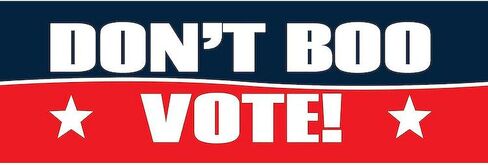 CafePress Don't Boo, Vote Car Magnet 10 X 3 10" x 3", Bumper Magnet in Saudi Arabia