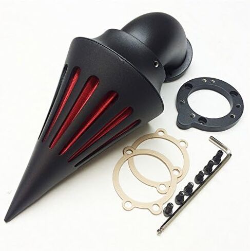 NBX- Spike Air Cleaner Filter Kits For Compatible with Harley S&S Custom Cv Evo Xl Sportster Black in Kuwait
