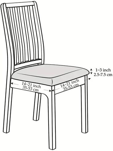 1pcs Stretch Chair Seat Covers, Removable Washable Dining Chair Covers, Anti-Dust Dining Room Seat Cushion Slipcovers, Red in Saudi Arabia