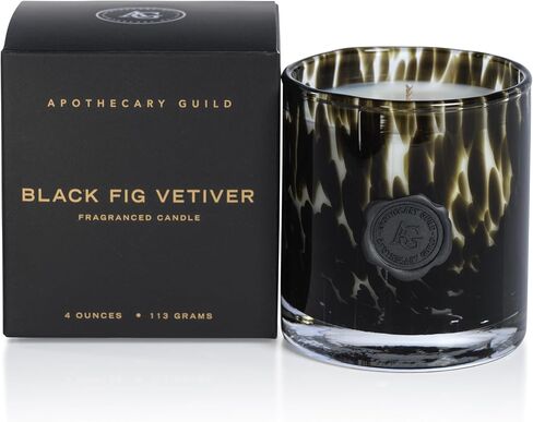 Zodax-Apothecary Guild Opal Glass Candle Jar in Gift Box (Blk Fig Vetiver) in Kuwait