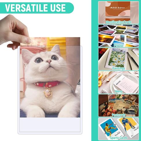 50ct 5x7 Toploaders - واقيات صور صلبة وواضحة، واقيات بطاقات متينة لبطاقات التداول والصور والمقتنيات، وأكمام بلاستيكية صلبة، تناسب أوراق مقاس 5x7 بوصة in Kuwait