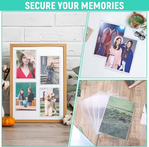 50ct 5x7 Toploaders - واقيات صور صلبة وواضحة، واقيات بطاقات متينة لبطاقات التداول والصور والمقتنيات، وأكمام بلاستيكية صلبة، تناسب أوراق مقاس 5x7 بوصة in Kuwait