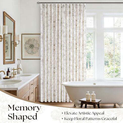 بني فاتح الأزهار الكتان ستائر مطوية 84 بوصة طويلة لغرفة النوم مكتب ضوء تصفية مزرعة خمر الفاوانيا زهرة الزنبق ستارة منقوشة لغرفة الطعام قرصة مطوي ستائر النافذة النباتية in Kuwait