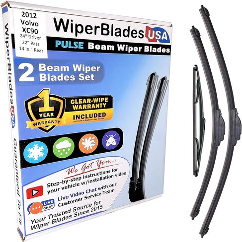 Wiper Blades for 2014 Volvo S60 Wipers w/1yr Warranty (Set of 2) in Saudi Arabia