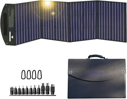 ITEHIL Solar Panel, 100W 18 Volt Monocrystalline Solar Panel Kits, Portable High Efficiency Solar Panel Charger, Foldable Solar Power Backup with USB 3.0/USB 2.0/DC Output for Home, Camping, RV… in Kuwait