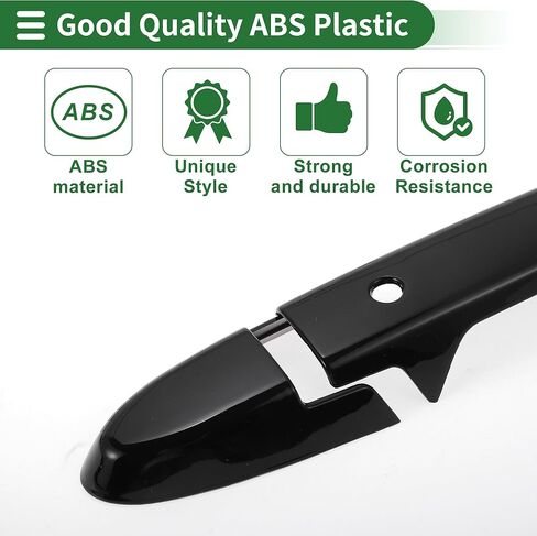 Motoforti غطاء مقبض باب السيارة الذكي، غطاء مقبض الباب الجانبي، لسيارة Honda Fit Jazz GK5 GP5 2014-2018، ABS أسود مجموعة واحدة in Kuwait