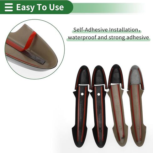 Motoforti غطاء مقبض باب السيارة الذكي، غطاء مقبض الباب الجانبي، لسيارة Honda Fit Jazz GK5 GP5 2014-2018، ABS أسود مجموعة واحدة in Kuwait