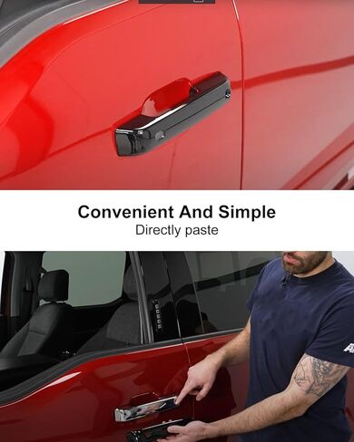 4 قطعة مقبض باب كروم يغطي قبعات مع 2 ثقوب المفاتيح صالح لفورد F150 2021-2025 F-250 F-350 F-450 F-550 سوبر ديوتي 2023-2025 in Saudi Arabia
