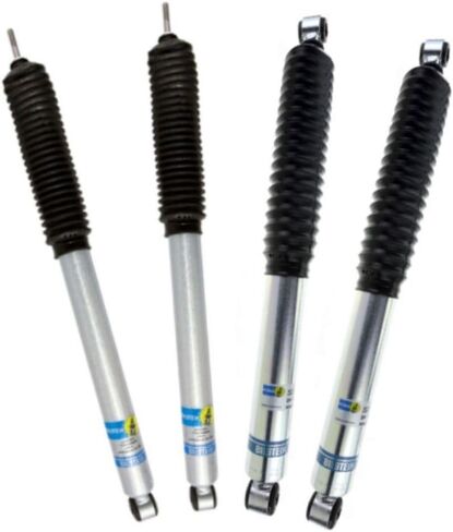 مجموعة Bilstein 5100 Series من الصدمات الأمامية والخلفية تناسب سيارات جيب رانجلر 1987-1995 مع رفع 3-4 بوصة | ملصق TrendsAuto | 24-064576 24-185660 in Saudi Arabia