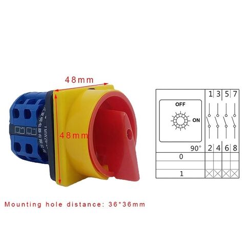 20A و 25A Off-ON 4 Poles افصل مفاتيح المعزل LW26GS CA10 48x48mm 64x64mm قفل مفتاح الكاميرا الدوار (لوحة 20A 48X48mm) مفاتيح التحكم in Saudi Arabia