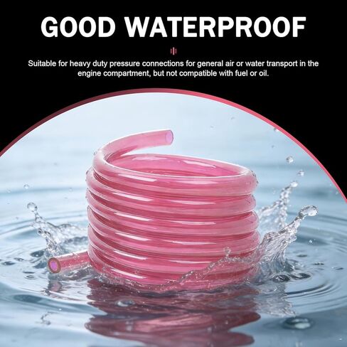 Motorcycle Carburetor Fuel Line, 9.84 Ft Rubber Leak-proof Fuel Vent Line Hose, High-temperature Resistant Waterproof Carburetor Vent Tube Pipe, for Motorcycle ATV Dirtbike (Pink) in Kuwait
