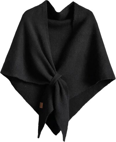 Honganda Fashion Women's Pashmina Shawl Wraps, Solid Color Knitted Shawls Scarf Poncho Cardigan Cape Sweaters in Saudi Arabia