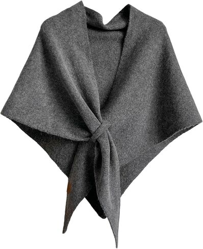 Honganda Fashion Women's Pashmina Shawl Wraps, Solid Color Knitted Shawls Scarf Poncho Cardigan Cape Sweaters in Saudi Arabia