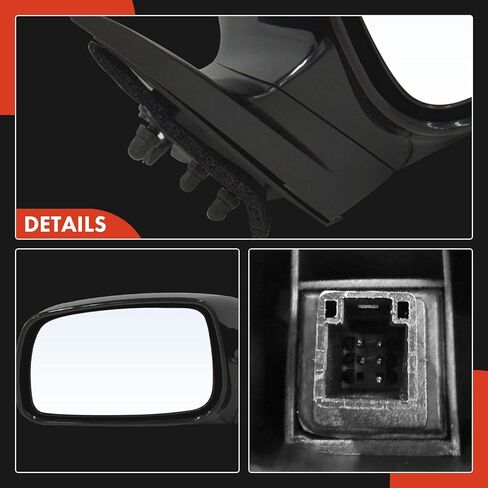 A-Premium Driver Side Power Door Mirror - Compatible with Toyota Camry 2007 2008 2009 2010 2011 - Heated, Non-Folding, Black Outside Rear View Mirror - Replace# 8794006200 in Saudi Arabia
