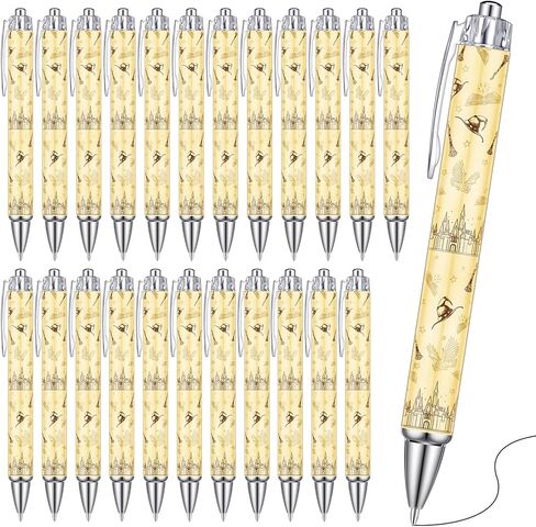 Tenceur 24 Pcs Wizard Party Gift Pens Witch Theme Favors Castle Ballpoint Pens Wizard Party Supplies Witch Birthday Decorations for Office Game Prizes Rewards Gift Bag Fillers in Saudi Arabia