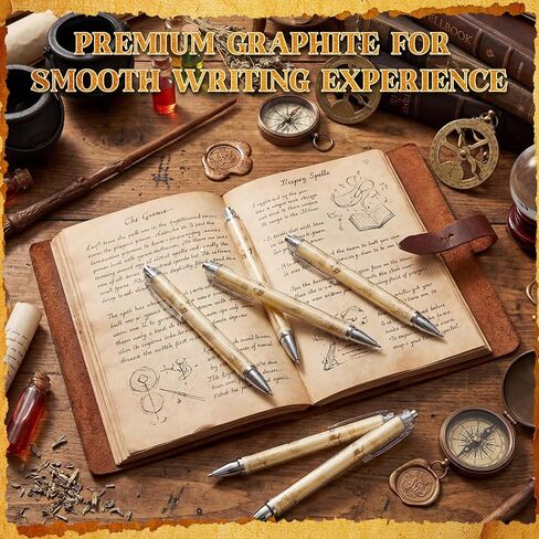 Tenceur 24 Pcs Wizard Party Gift Pens Witch Theme Favors Castle Ballpoint Pens Wizard Party Supplies Witch Birthday Decorations for Office Game Prizes Rewards Gift Bag Fillers in Saudi Arabia