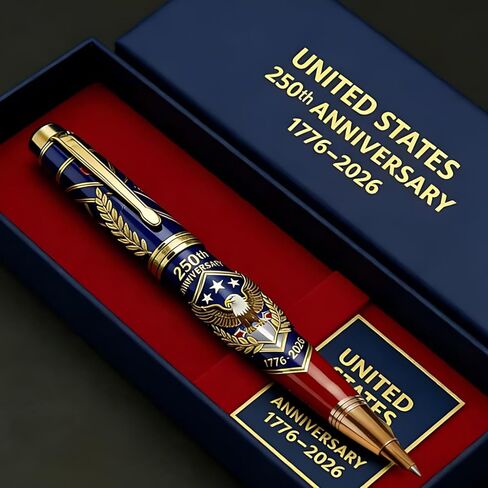 USA 250th Patriots Memorial Pen Commemorative US 250th Anniversary Commemorative Pen Ink A Collectible Gifts For Friend in Kuwait