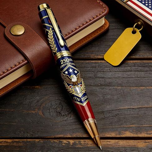 USA 250th Patriots Memorial Pen Commemorative US 250th Anniversary Commemorative Pen Ink A Collectible Gifts For Friend in Kuwait