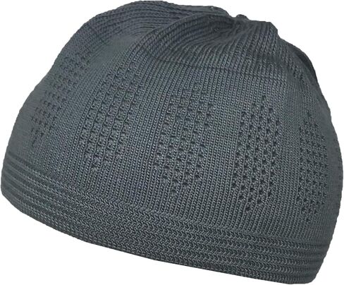 Al-Ameen Pack 3 Color Muslim Knit Cap Amn026 Kufi Topi Islam Hat Crochet Takke Skull Beanie in Kuwait