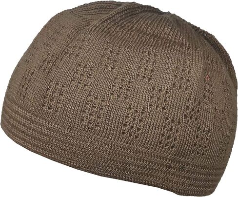 Al-Ameen Pack 3 Color Muslim Knit Cap Amn026 Kufi Topi Islam Hat Crochet Takke Skull Beanie in Kuwait