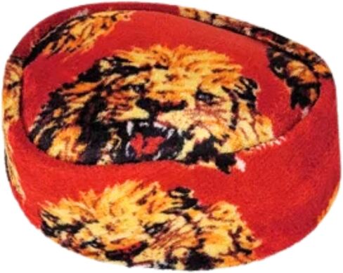 Isiagu Cap, African Native Hat, Foldable Velvet Cap | African Wedding Cap For Men, Traditional Igbo Cap Red and Black in Saudi Arabia