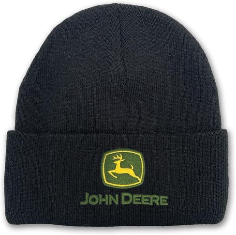John Deere Men's BK Cuffed Knit JD AG TM Beanie - LP88242 in Saudi Arabia